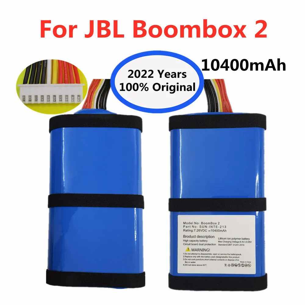 100% Original 10400mAh SUN-INTE-213 Replacement Li-ion Battery For JBL BOOMBOX 2 BOOMBOX2 Wireless Bluetooth Speaker batteries