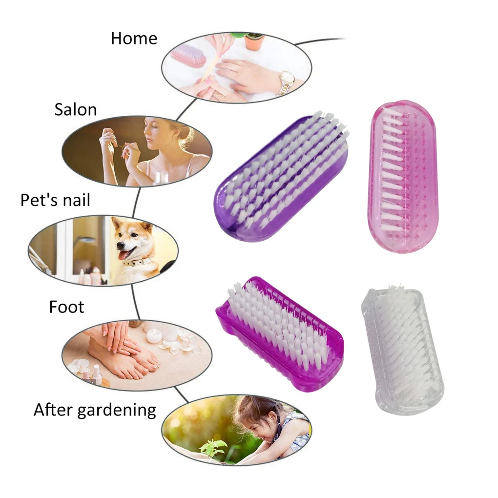 

Пластиковая кисть для маникюра и педикюра Инструменты для очистки ногтей Мягкие Кисти для удаления пыли для макияжа аксессуары для ухода з...