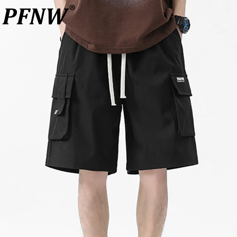 

Штаны PFNW мужские с эластичным поясом, воздухопроницаемые мешковатые брюки для отдыха на природе, пионерский парашютник, одежда темного цвета, 12A9730, летние