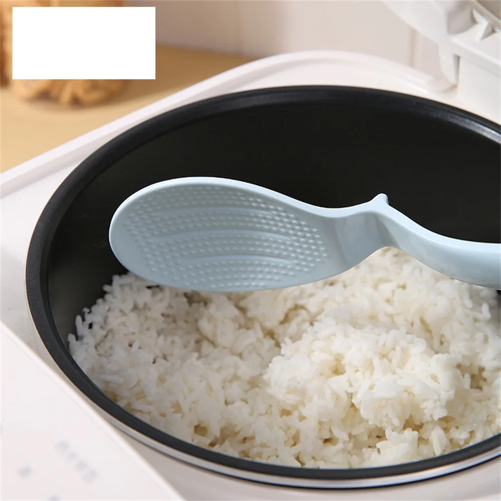 

Melamine Long Handle Spoon Nonstick High Temperature Rice Cooker Rice Shovel Can Stand Rice Spoon Tableware Big Serving Spoon