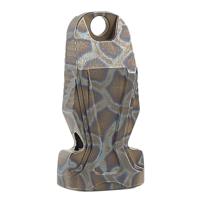 

Titanium Alloy Survival Whistle Emergency High Decibel Survival Whistle Outdoor Sports Tools Burnt Titanium