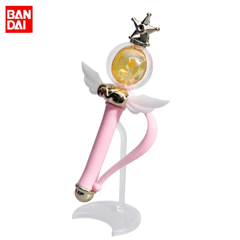 

Bandai Genuine Gashapon Sailor Moon Anime 15Cm Minako Aino Star Moon Wand Magic Wand Anime Action Figure Collect Model Toys