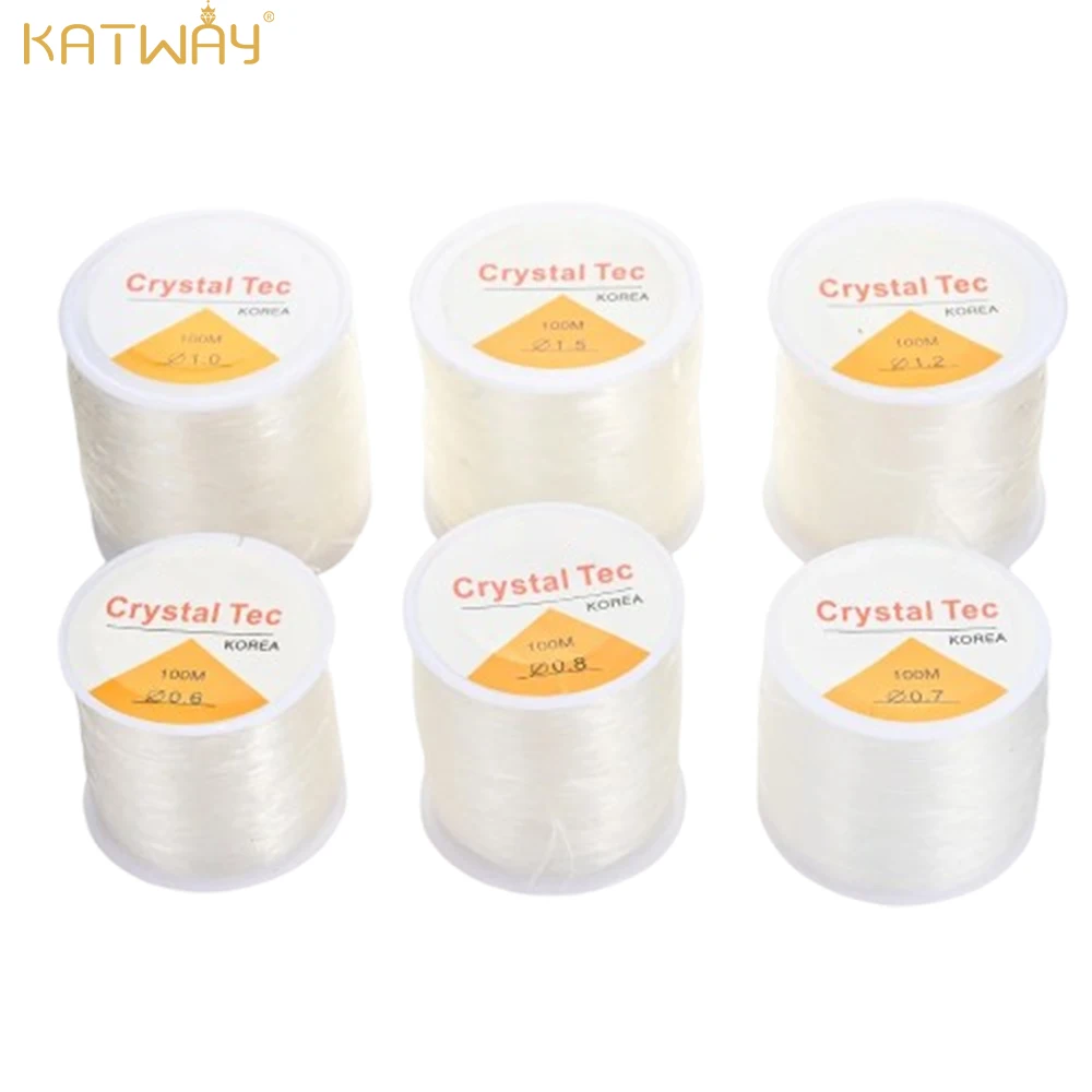 Прочный эластичный шнур KATWAY для бисероплетения 100 м/рулон эластичная нить
