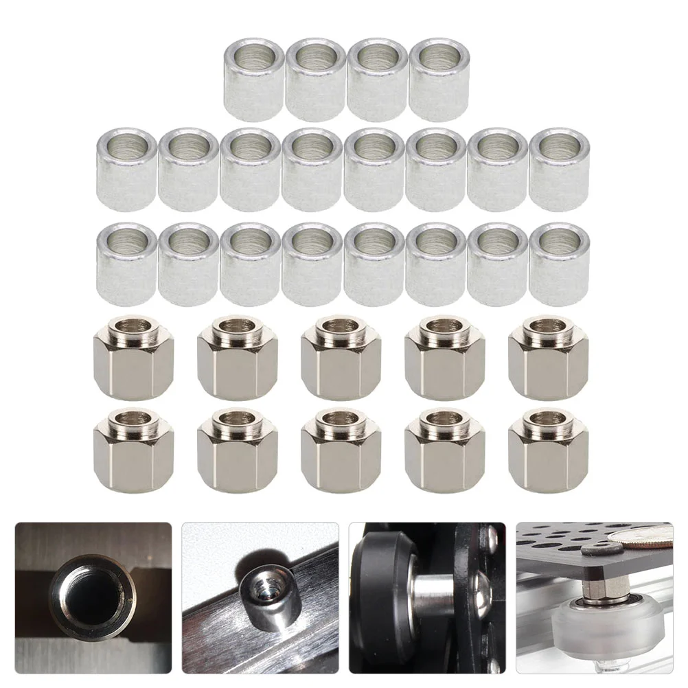 

30pcs Hexagonal and Round Heavy Duty 3D Printer Isolation Columns Eccentric Nuts