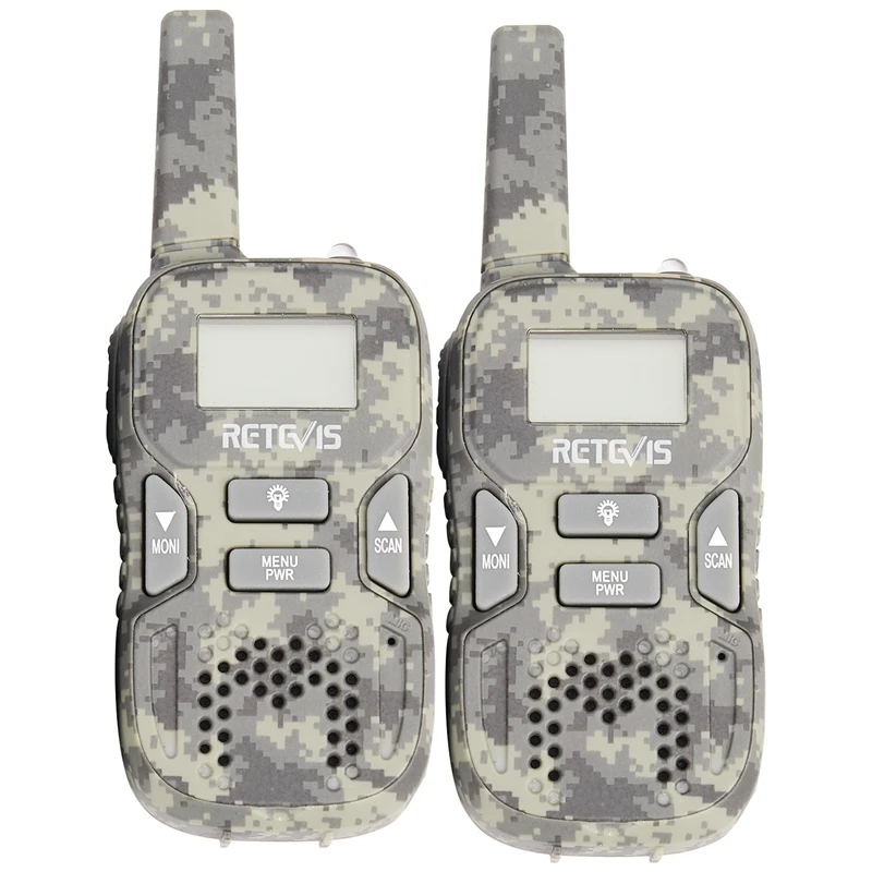 

RETEVIS 2pcs RT33 Mini Walkie Talkie for Kids Child Hf Radio 0.5W PMR FRS/GMRS 8/22CH VOX PTT Flashlight LCD Display PMR446 Gift