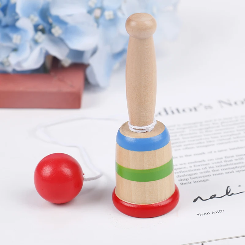 Детский антистрессовый простой деревянный шар-чашка игрушки для детей забавные