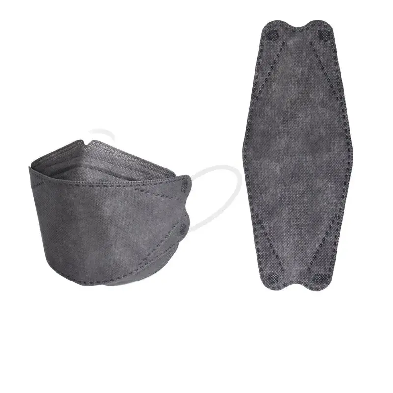 

10-100PCS Grey Fishing Dust-proof Mask 4-Layer Meltblown Cloth 3D Stereo Colorful Masks For Adult Individually Packaged