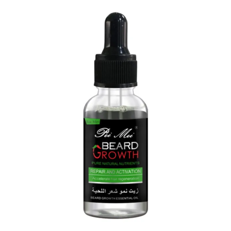 30ml Beard Mustache Care Beard Essential Oil Beard Growth Pure Natural Nutrition Facial Nutrition Beard Oil Escova De Cabelo images - 6