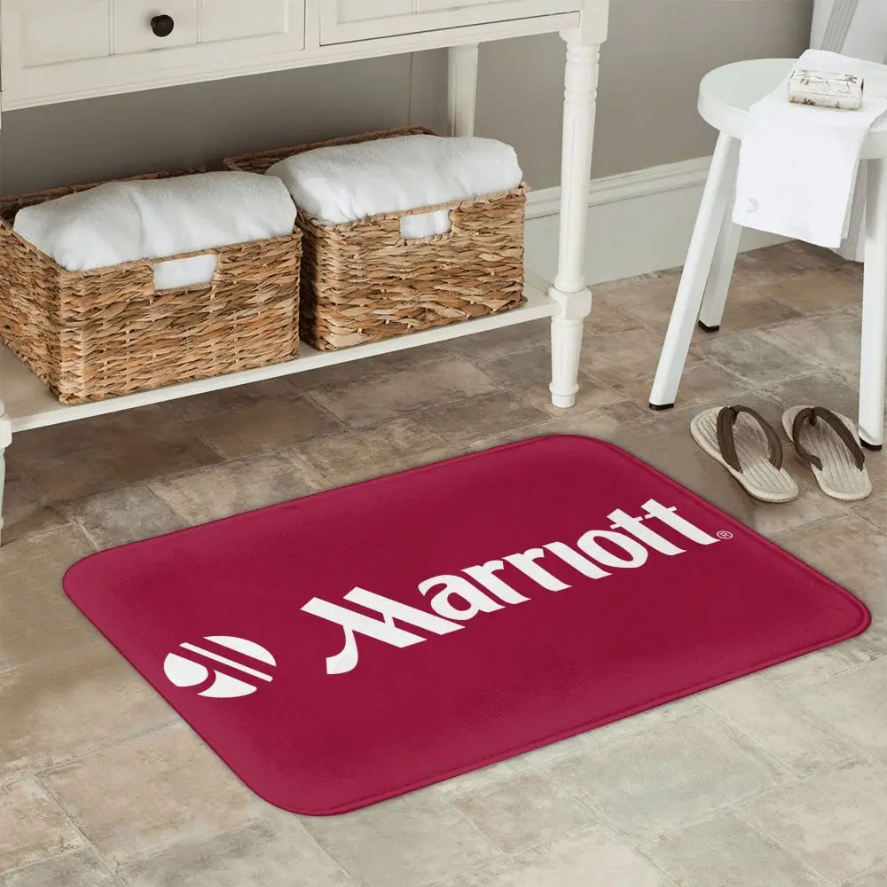 Фото НОВЫЙ коврик MARRIOTT, напольный коврик для дома, супер мягкий впитывающий коврик для двери ванной комнаты, коврик для входа на дверь №3