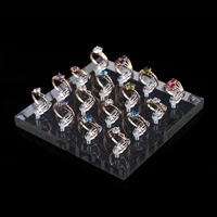 12 bit transparent acrylic jewelry display stand ring holder holder jewelry stand ring display tray jewelry display props