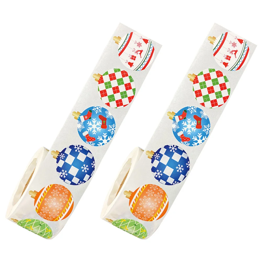 

Christmas Stickers Household Gift Multi-function Self-adhesive Decals Sealing Labels Present Envelope Party Envelopes