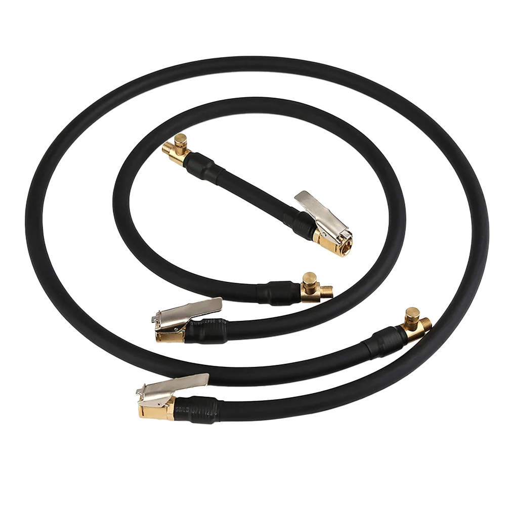 

60 Cm Inflate Extender Pipe Car Inflator Bike Tire Pump Extension Car Tires Chuck Inflator Pipe Cord