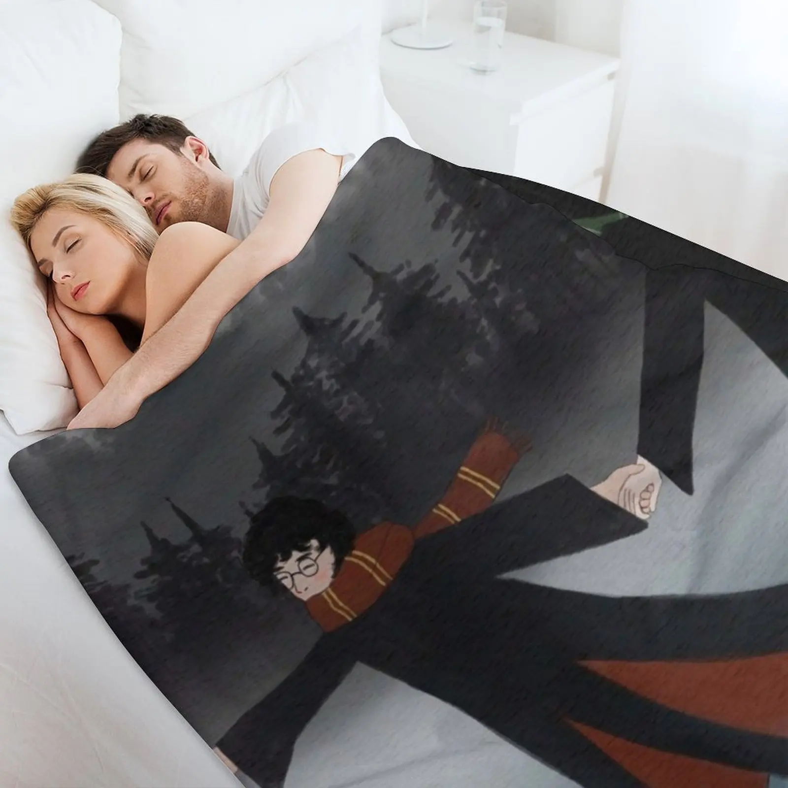 jegry в туманном день. Плед. Симпатичные клетчатые зимние постельные одеяла на