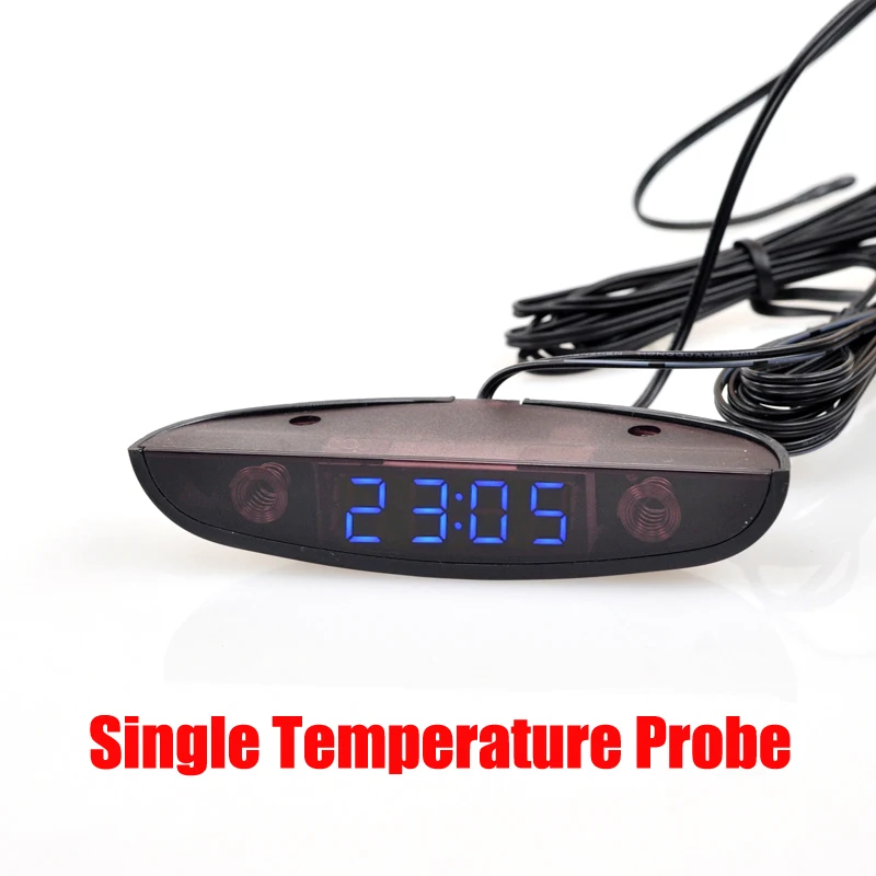 

Белый, красный, синий, зеленый, 12-24 В, лунный тип, термометр, вольтметр, часы, светодиодный дисплей, часы на приборной панели автомобиля, двойной датчик температуры