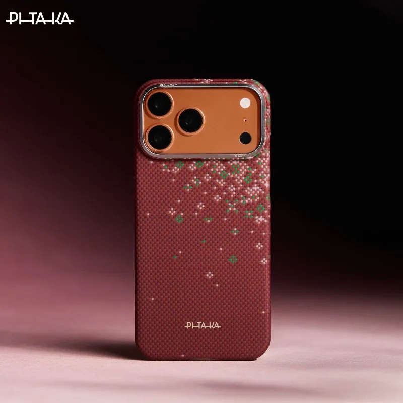 Фото Чехол PITAKA из углеродного волокна для iPhone 17 Pro Max/17 Pro/17/Air, магнитный, кевларовый, противоударный, ультратонкий №2
