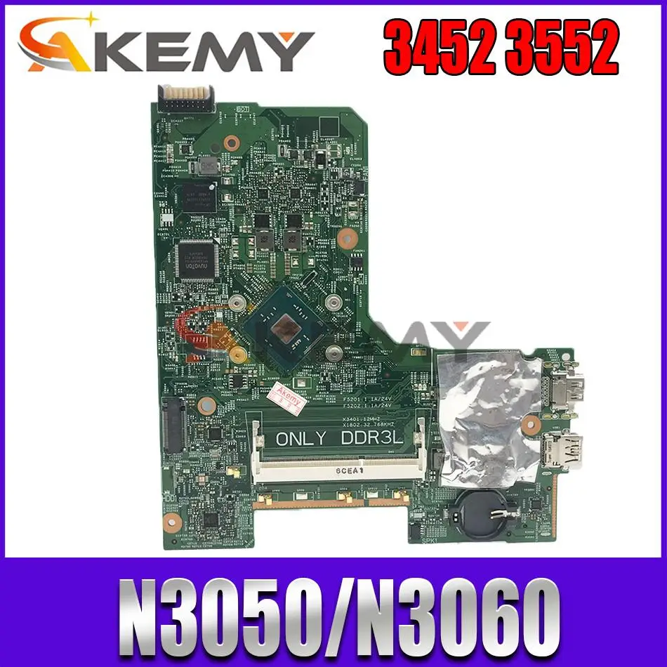 

CN-0P2DX7 P2DX7 FOR DELL INSPIRON 14 3452 15 3552 Laptop Motherboard 14279-1 PWB:896X3 N3060/N3050 32G SSD Mainboard 100% tested