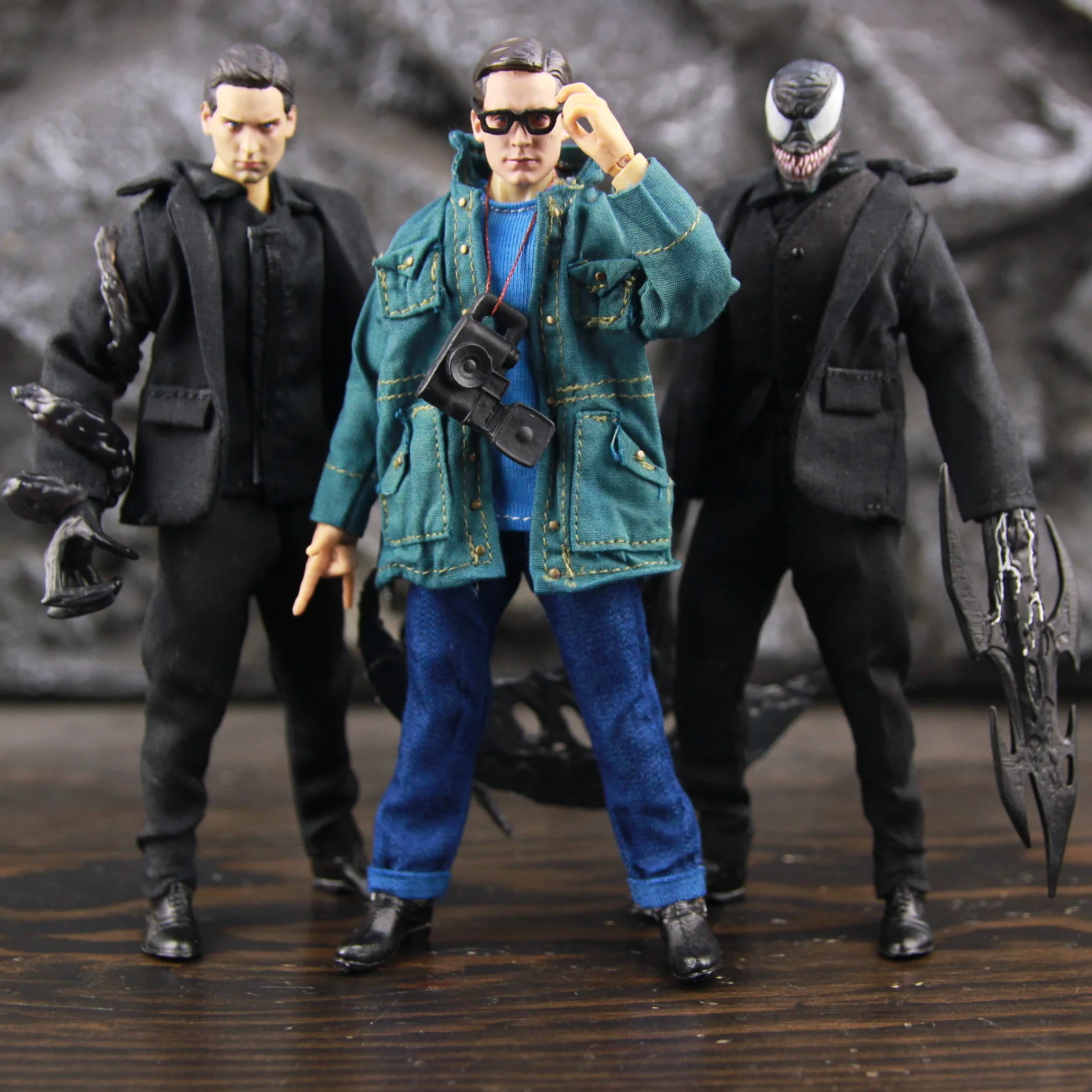 Venom Dark Peter Parker Movie Black Spiderman 1 2 3 One:12 Toys Doll