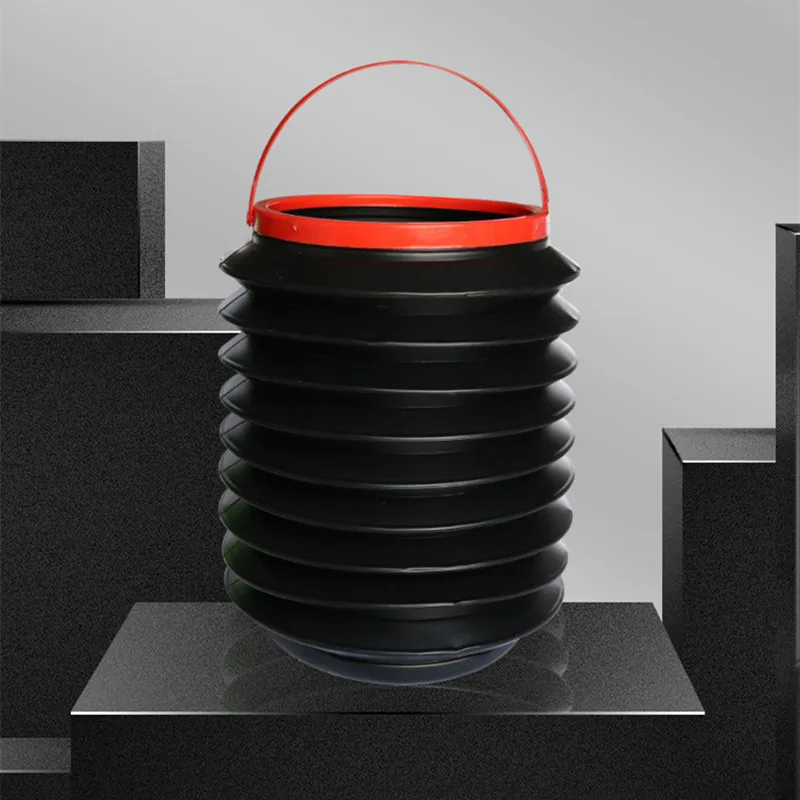 

Multifunctional Car Trash Can Folding Storage Barrel Convenient Bucket Elescopic Dustbin Fishing Buckets Outdoor Wash Utensils