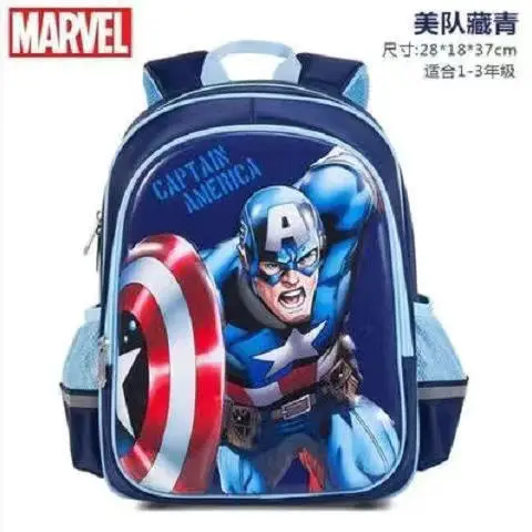 Disney spider man schoolbag primary school boys Grade 1-3 boys backpack ridge protection waterproof safety reflective bag