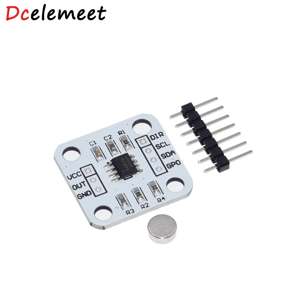 

AS5600 Magnetic Encoder Magnetic Induction Angle Measurement Sensor Module 3.3V 12 Bit High Precision Measurement Module