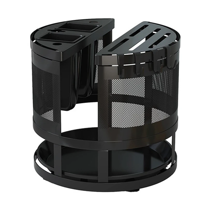 

Rotatable Kitchen Rack Chopsticks Cage Holder Storage Kitchen Countertop Organizer Dish Drying Rack Kitchen Stuff