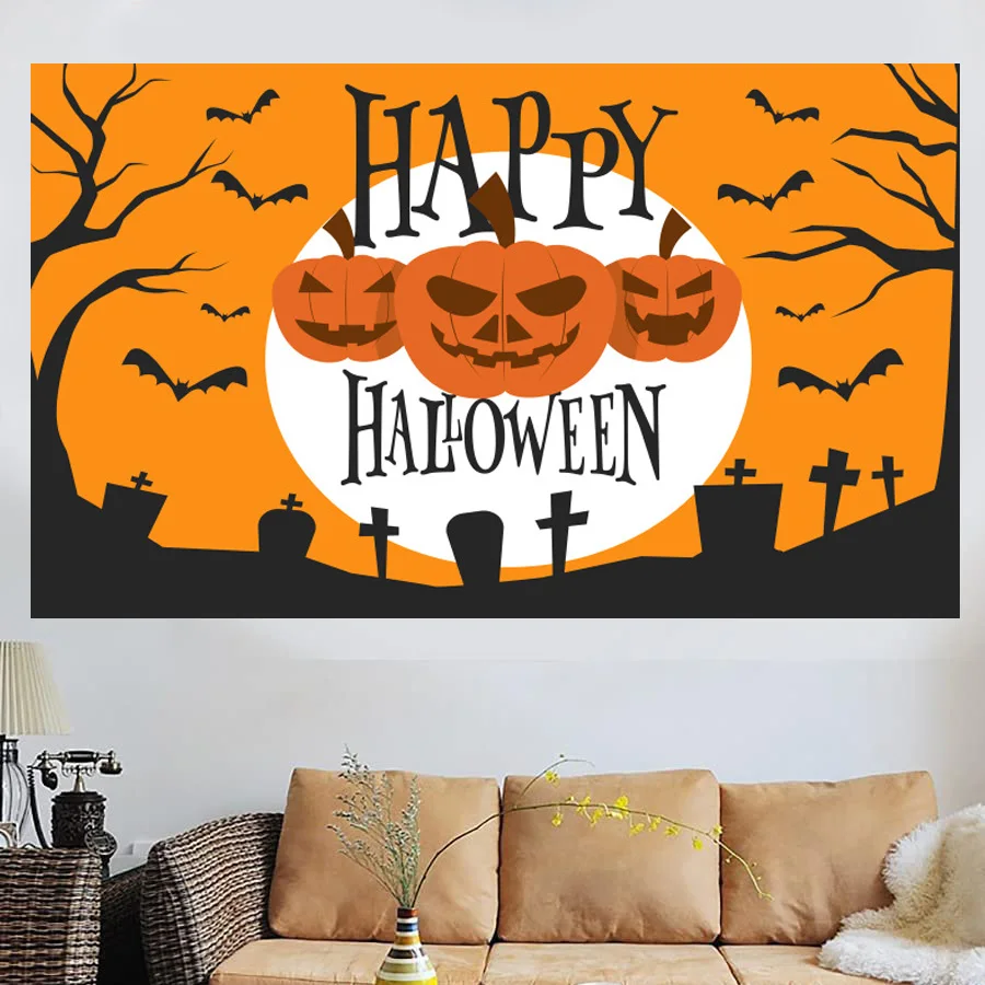 

Halloween Forest Tomb Tombstone Castle Pumpkin Skull Moon Bat Baby Family Party Portrait Photography Backdrop Photo Studio Prop