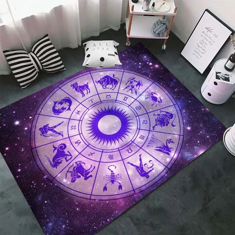 Коврики с созвездиями двенадцати звезд и знаков зодиака для гостиной спальни