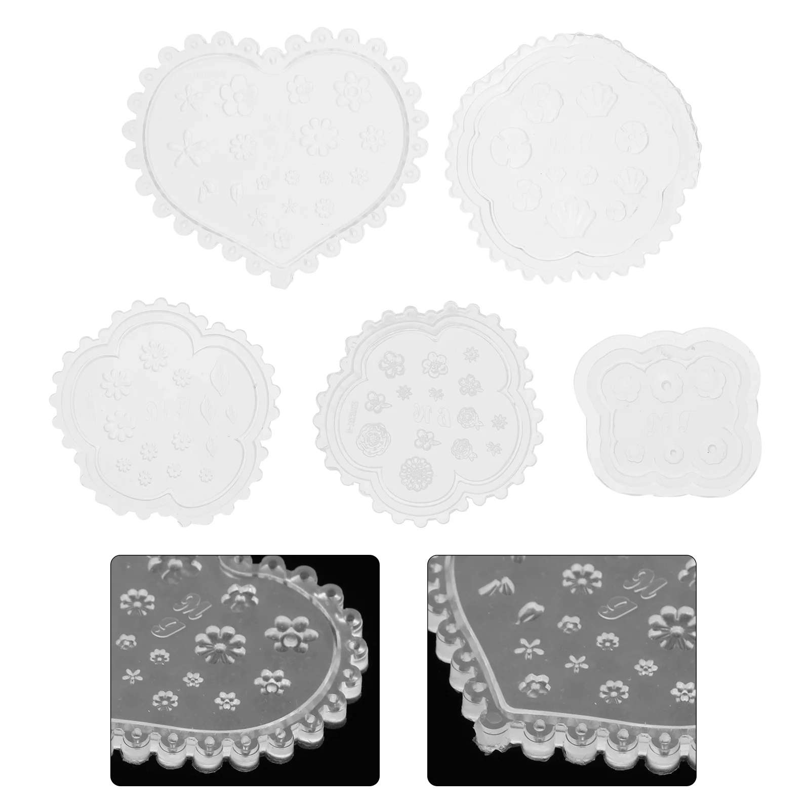 

Nail Diy Silicone Manicure Resin Epoxy Mold 3D Mould Molds Craft Nails Flowers Women Flower Templates Carving Accessory Tips