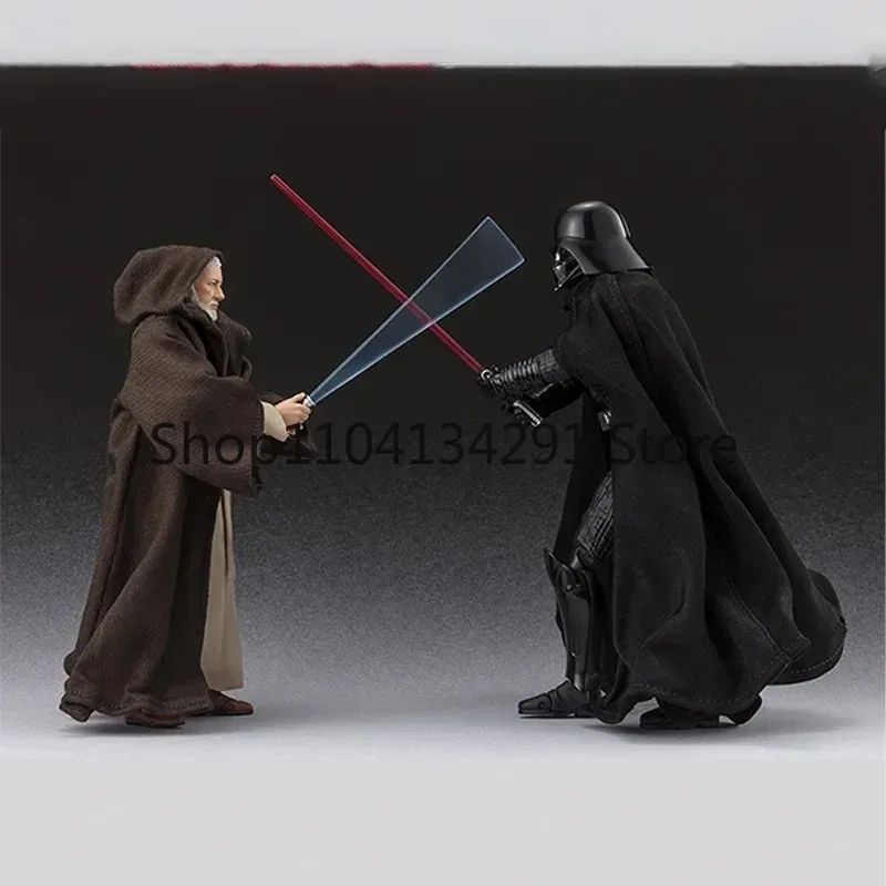 Фото Оригинальная подвижная фигурка Bandai SHF Star Wars Бен Кеноби из фильма «Новая надежда», классическое издание, коллекционная игрушка, подарок на день рождения №3