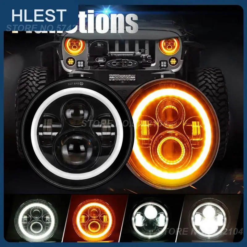 

Universal Angel Eyes Weatherproof Car Led Lamp 7" Inch 150w Durable Led Headlight Car Accessories Car Led Headlight