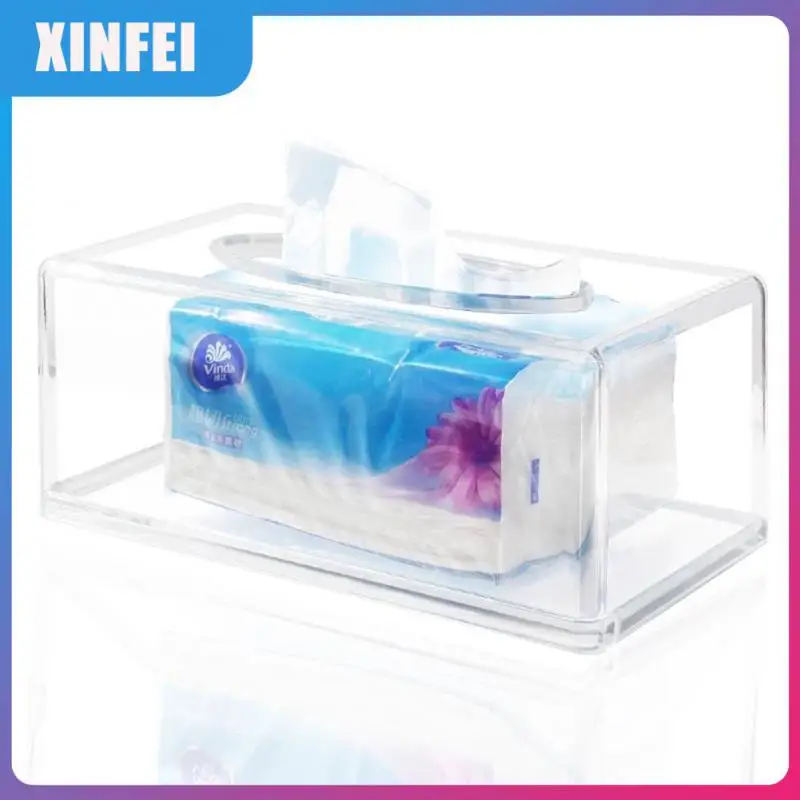 

Napkin Holder Household Transparent Acrylic Box For Napkins Home Hotel Creative Acrylic Tissue Box Storage Rack