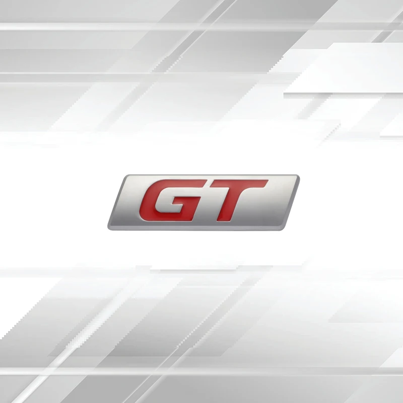 

Автомобильные Значки, Эмблема багажника GT, металлические наклейки, наклейки на корпус, Буквенный декор для Peugeot RCZ 106 107 206 307 301 Polo Golf 5 7 Passat B5
