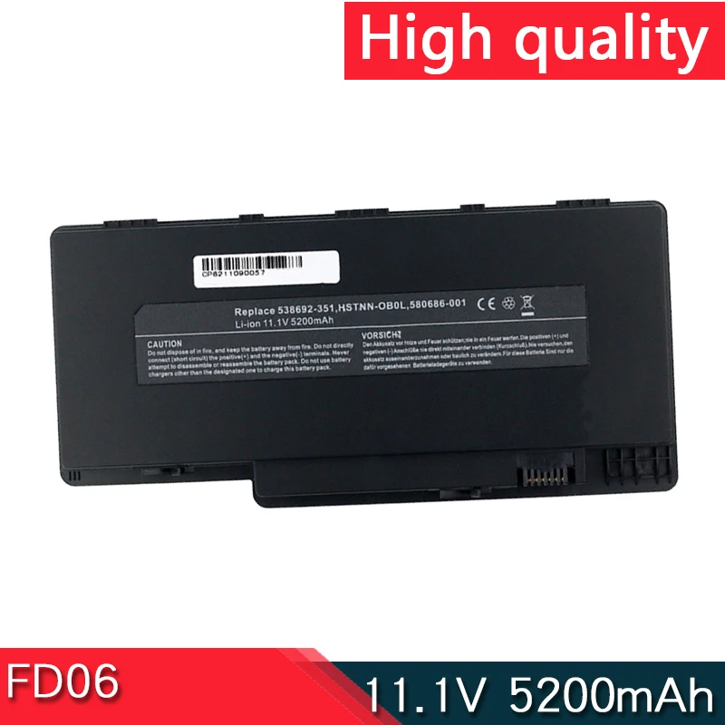 НОВЫЙ аккумулятор для ноутбука FD06 11 1 В 5200 мАч серии HP Pavilion dm3 1000 538692 -351 541 HSTNN-DB0L DBCL