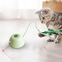 new smart cat toy led infrared funny cat stick feather fishing rod automatic funny cat turntable cat supplies