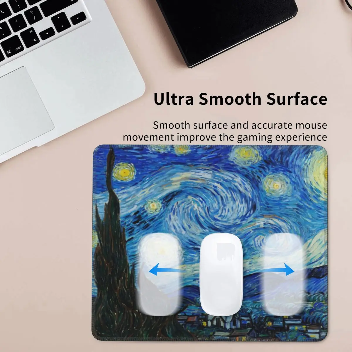 Винсент Ван Гог Звездная ночь коврик для мыши под заказ противоскользящая