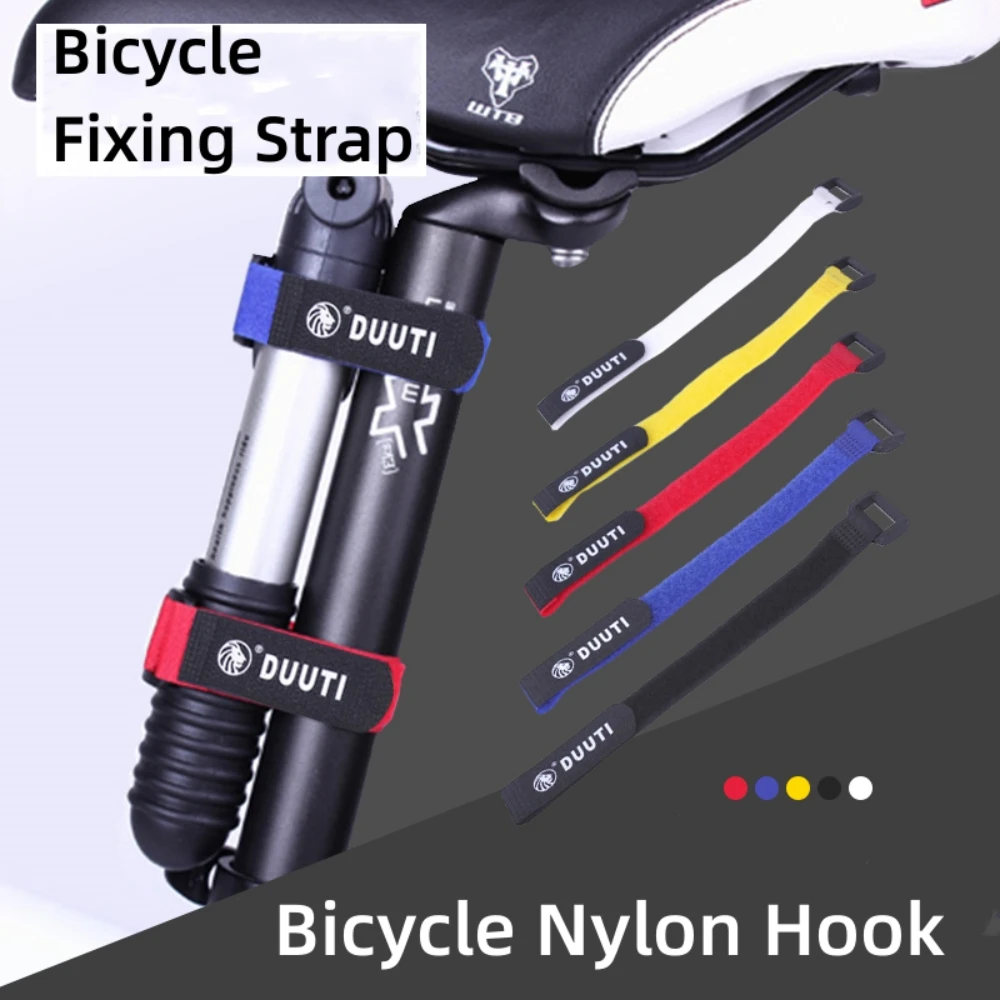 

DUUTI Bicycle Nylon Hook Loop Tape Adhesive Strap Bike Cable Thread Tie Pump Bottle Band Portable Bike Flashlight Fixing Strap