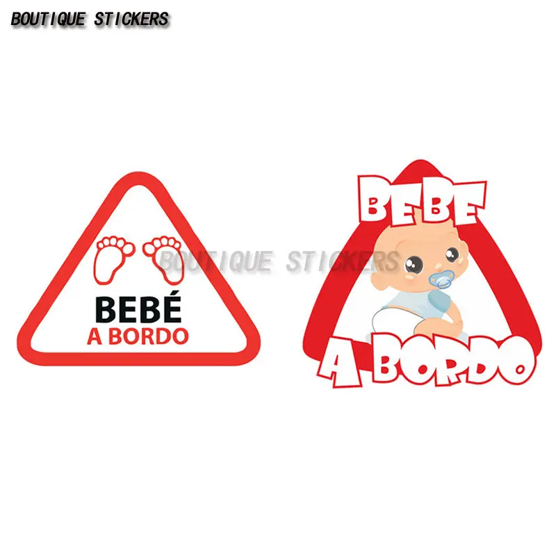 

Автомобильные наклейки, Забавные милые детские наклейки на доску, испанские автомобили, мотоциклы, внешние аксессуары, ПВХ автомобильный С...