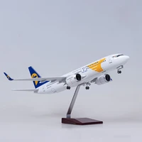 47cm 185 scale diecast model mongolian airlines boeing 737 resin airplane airbus with light and wheels toy plane collection