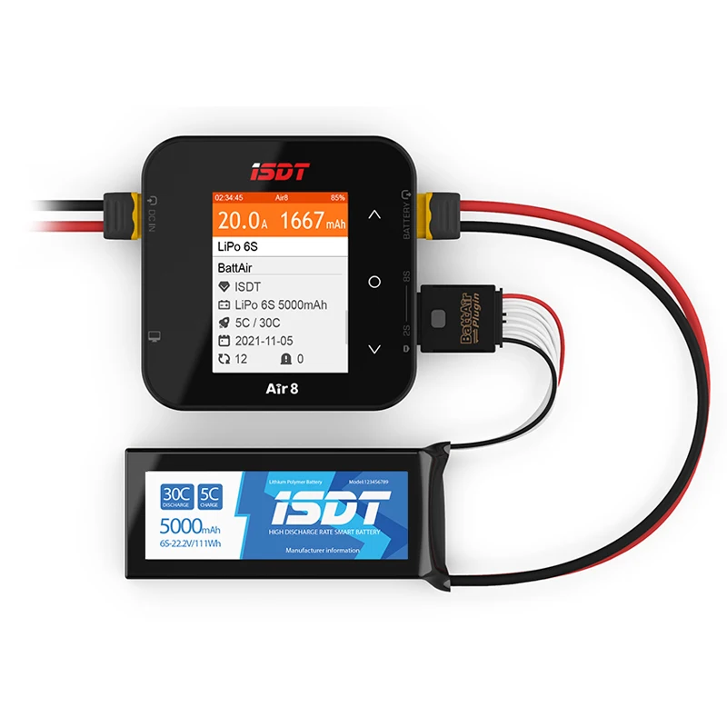Новый ISDT Q8 Обновление воздуха 8 500 Вт 20A 1-8S Lipo литиевый аккумулятор высокого