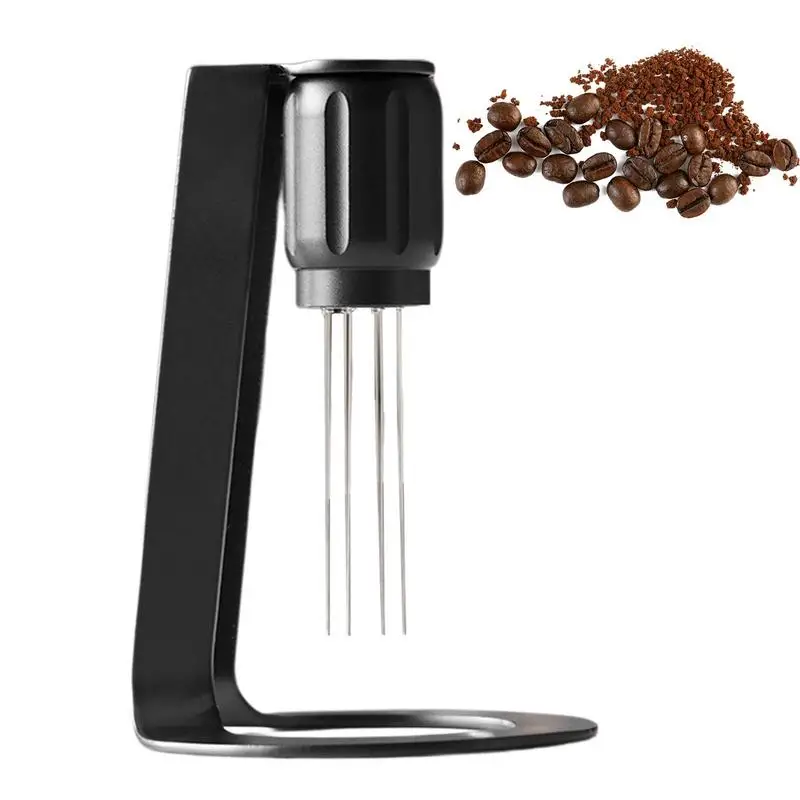 

Espresso Stirrer Tool Magnetic Coffee Stirring Tool WDT Tools With Stand 0.4 Mm Barista Hand Distribution Tool For Home Kitchen