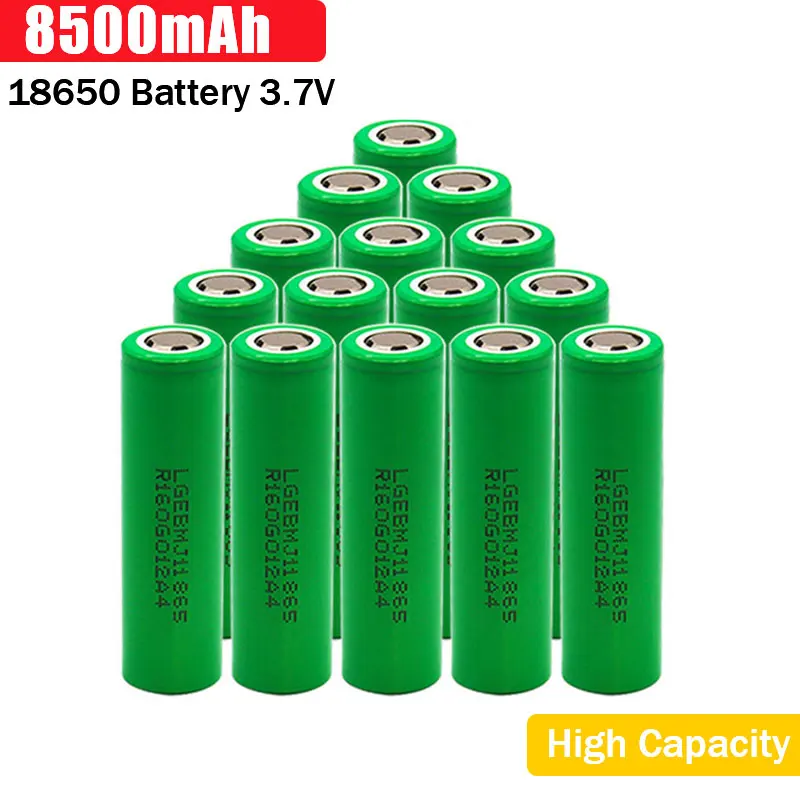 18650 перезаряжаемая батарея 3 7 в 8500 мАч литий-ионная аккумуляторная для фонарика |