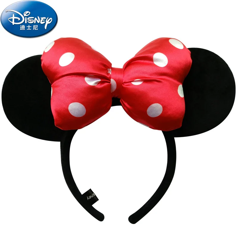 Оригинальные Плюшевые Детские головные уборы Disney Minnie принцесса уши Минни Маус