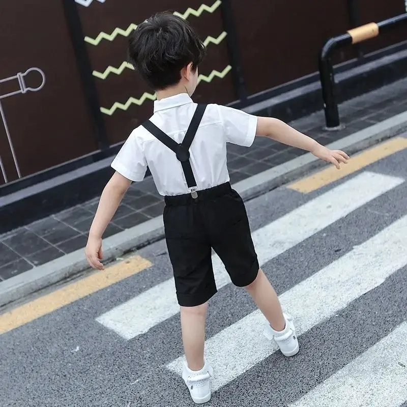 Новый костюм для детей от 2 до 8-12 лет элегантный джентльмена с цветочным принтом