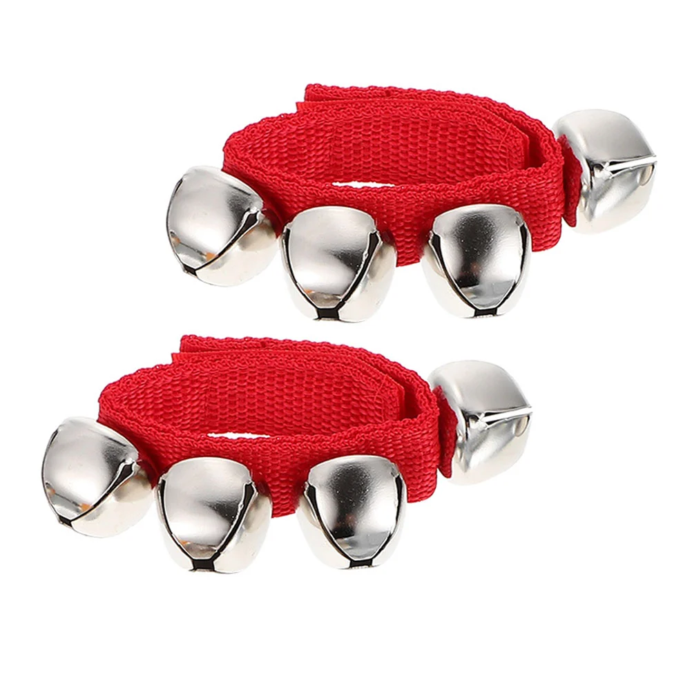 

Bells Wrist Bell Kids Party Band Bracelets Percussion Jingle Hand Handbells Shaking Shaker Baby Musical Instrument Christmas