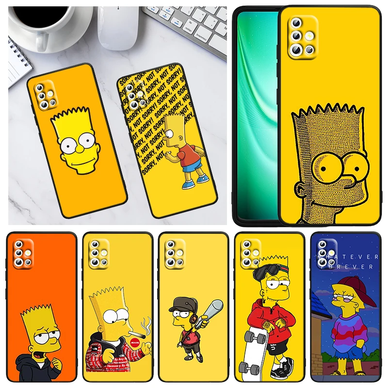 

Bad Boy The Simpson For Samsung A73 A72 A71 A53 A52 A51 A42 A33 A32 A23 A22 A21S A13 A12 A03 A02 S A31 Black Phone Case