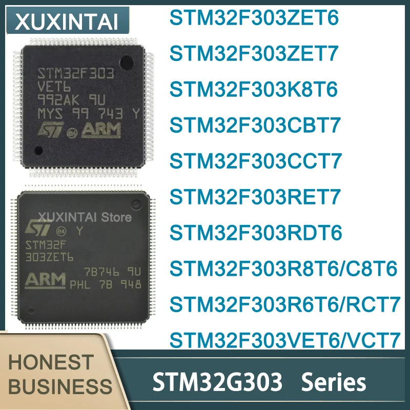 

5Pcs/Lot New Original MCU IC STM32F303 STM32F303ZET6 ZET7 K8T6 CBT7 CCT7 RET7 RDT6 R8T6 C8T6 R6T6 RCT7 VET6 VCT7