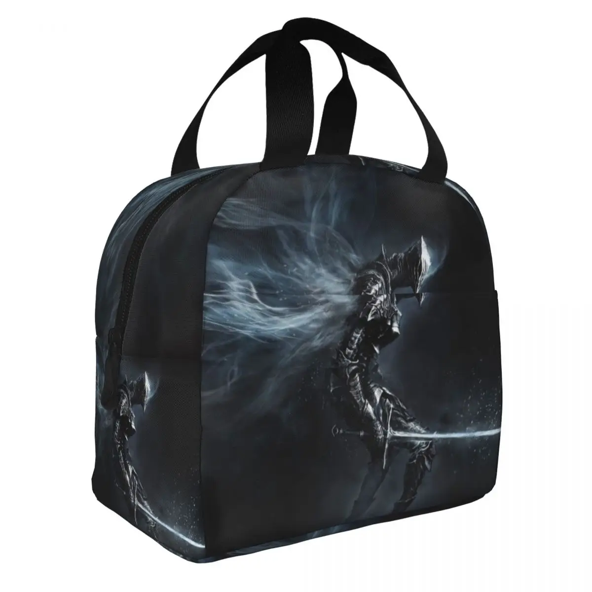 Video Game - Dark Souls III Lunch Bento Bags Portable Aluminum Foil thickened Thermal Cloth Lunch Bag for Women Men Boy