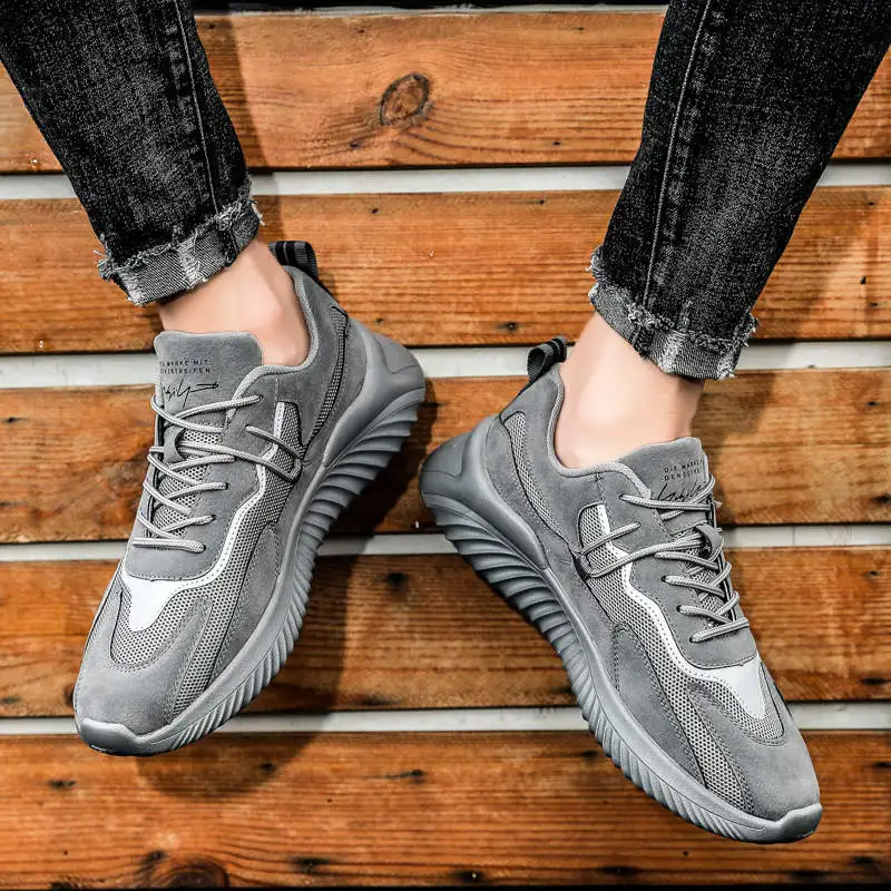 

Мужская спортивная обувь, повседневные дешевые мужские кроссовки, Повседневная Эластичная Спортивная Обувь На Шнуровке Для корзины, мужск...