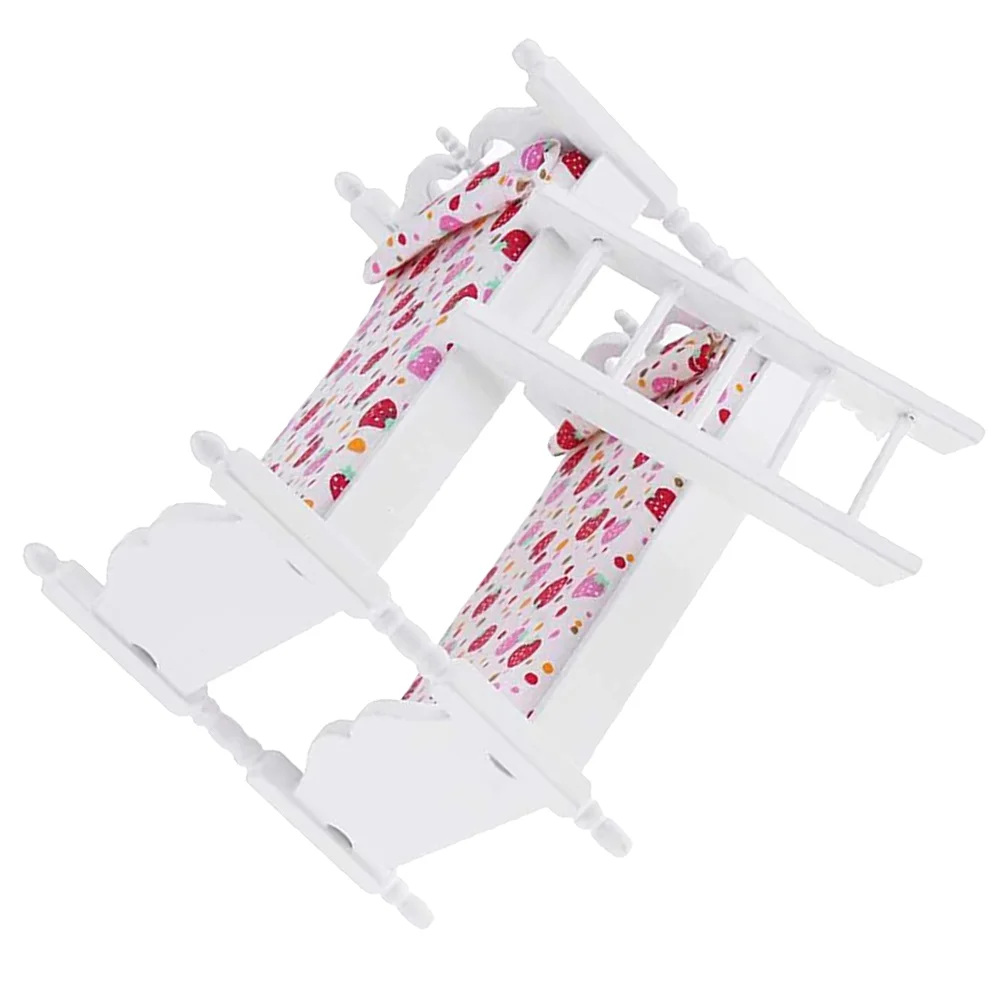 

Деревянная двухъярусная кровать, двухслойная игрушка, модель спальни, кровать, мебель, игрушки