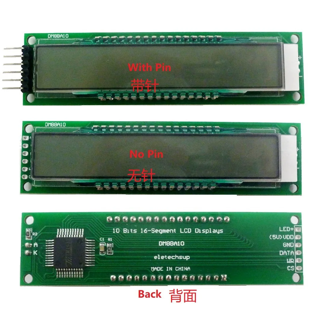 Модуль ЖК-дисплея DM8BA10 SPI 10 бит модуль с 16 сегментами цифровая сегментная трубка